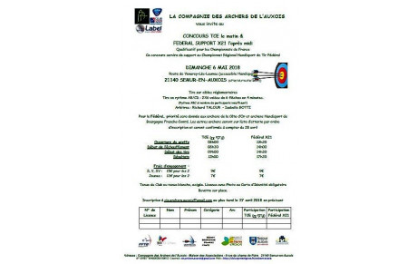 06/05/2018 - SEMUR Concours TCE &amp; FédéralX21 &amp; Handisport BFC